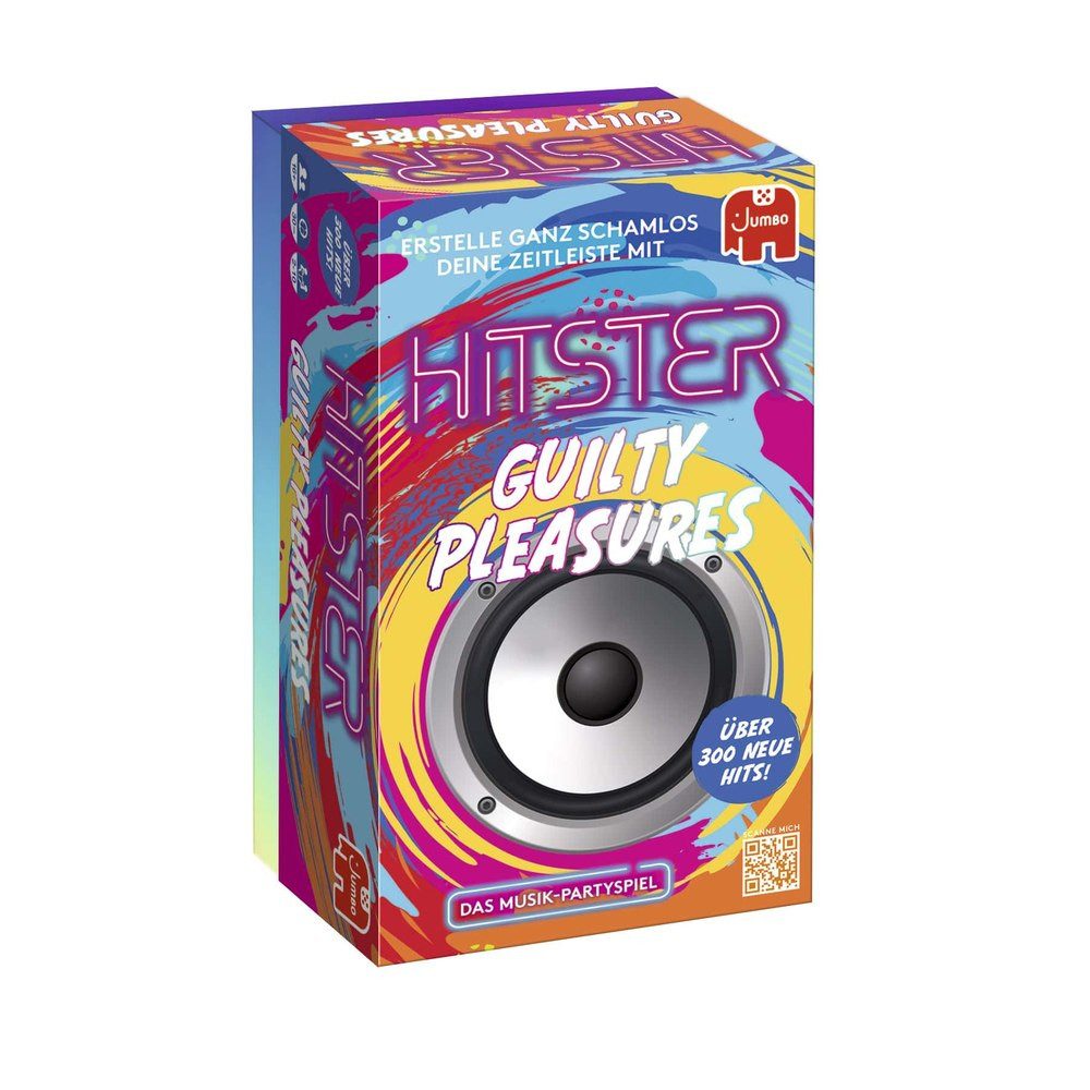 Jumbo Spiele Spielesammlung Hitster Das Musik-Partyspiel, 308 Hits aus 100 Jahren/ Guilty Pleasure/ Schlager Party/ Summer Party