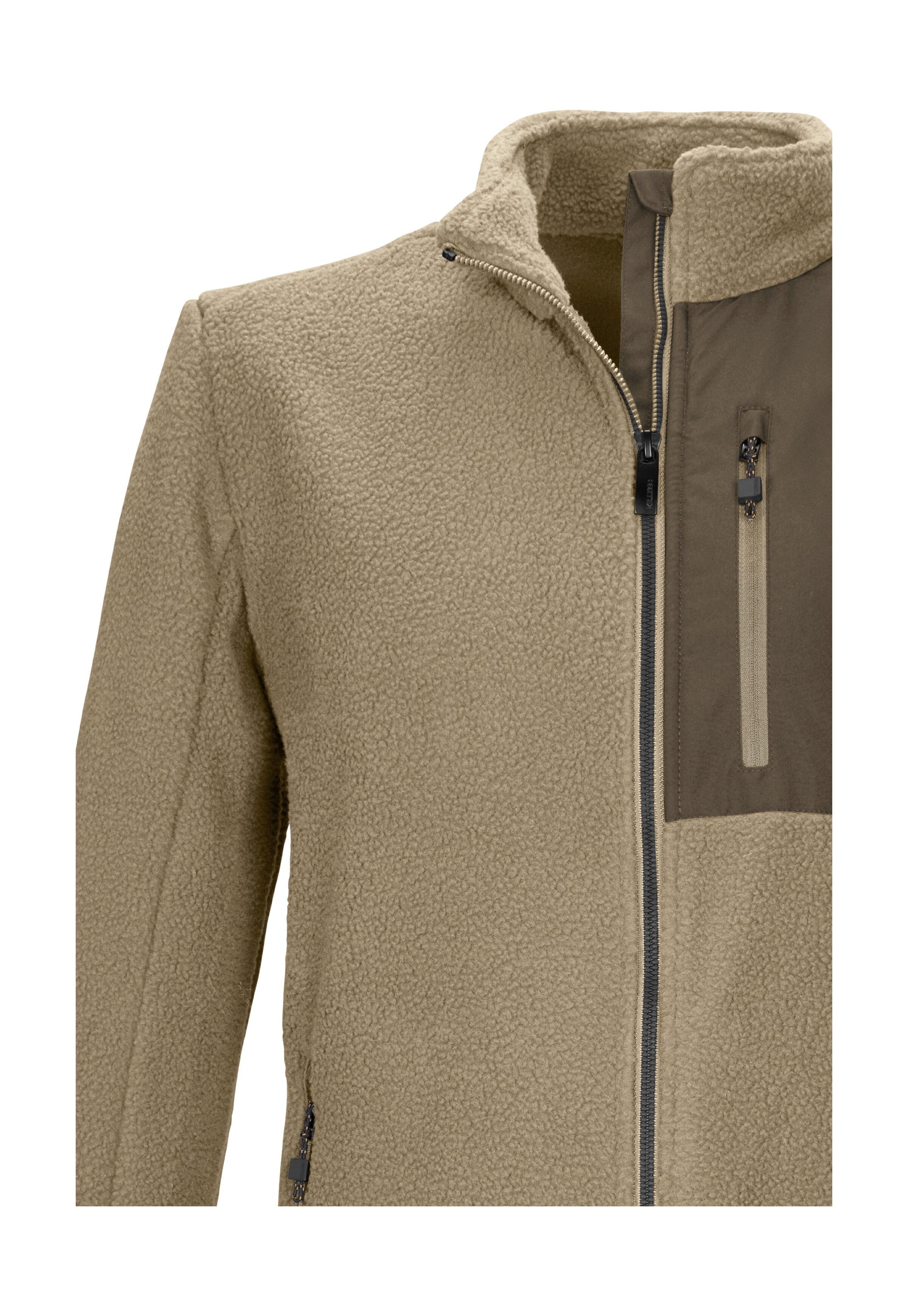 Killtec Fleecejacke KOW 105 MN FLC JCKT Sherpa Fleecejacke: warm, bequem, Kinnschutz, verschließbare Taschen