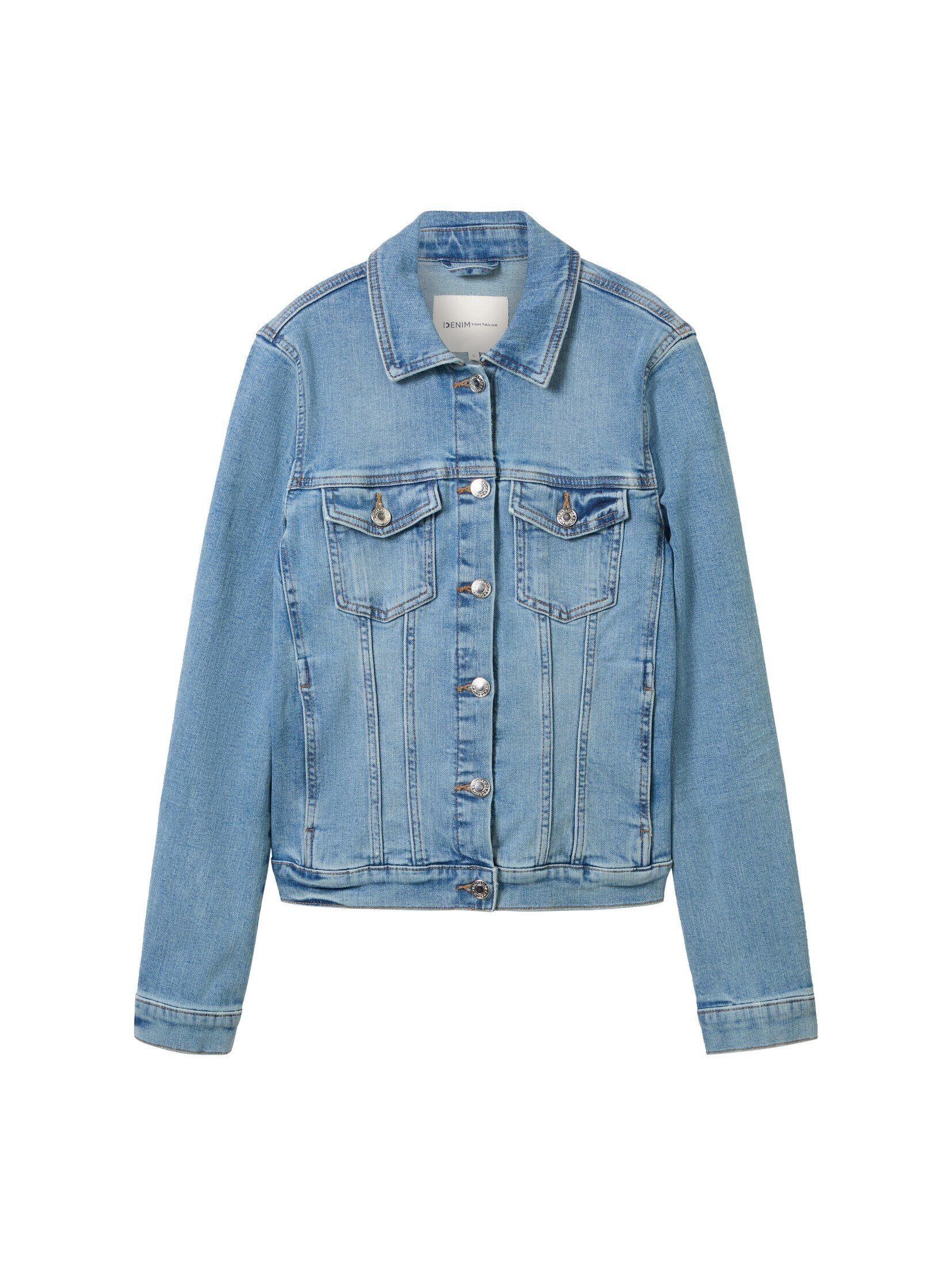 TOM TAILOR Denim Jeansjacke Jacken Jeansjacke mit Bio-Baumwolle günstig online kaufen