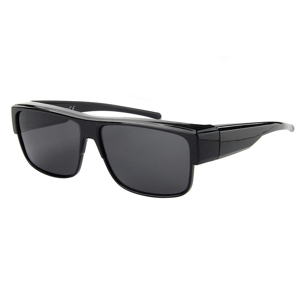 Sonnenbrille Polarisierte Überzieh Sonnenbrille Überziehbrille Überbrille 9155 Schw