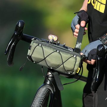 HEYHIPPO Umhängetasche Fahrradlenkertasche Umhängetasche mit Schultergurt 2.4L, für Rennrad-Mountainbike-Touren