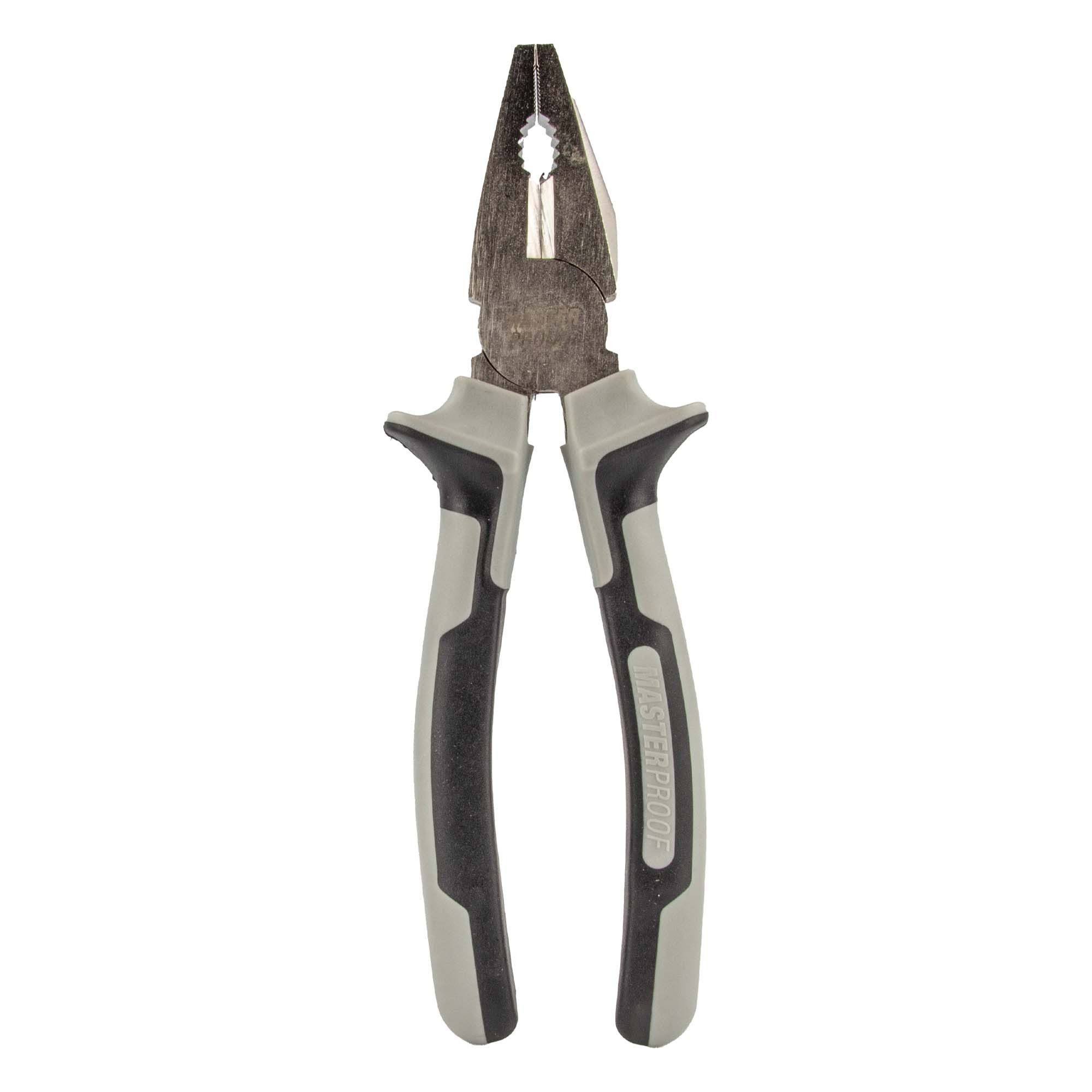 MASTERPROOF PROFESIONAL Kombizange Kombizange 200 mm, 2-K Griff für optimalen Halt