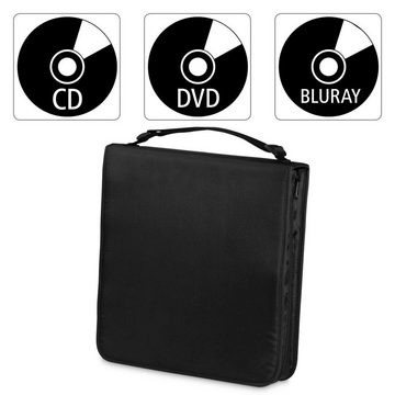 Hama CD-Hülle CD-/DVD-/Blu-ray Tasche, Schwarz, für max. 160 Discs