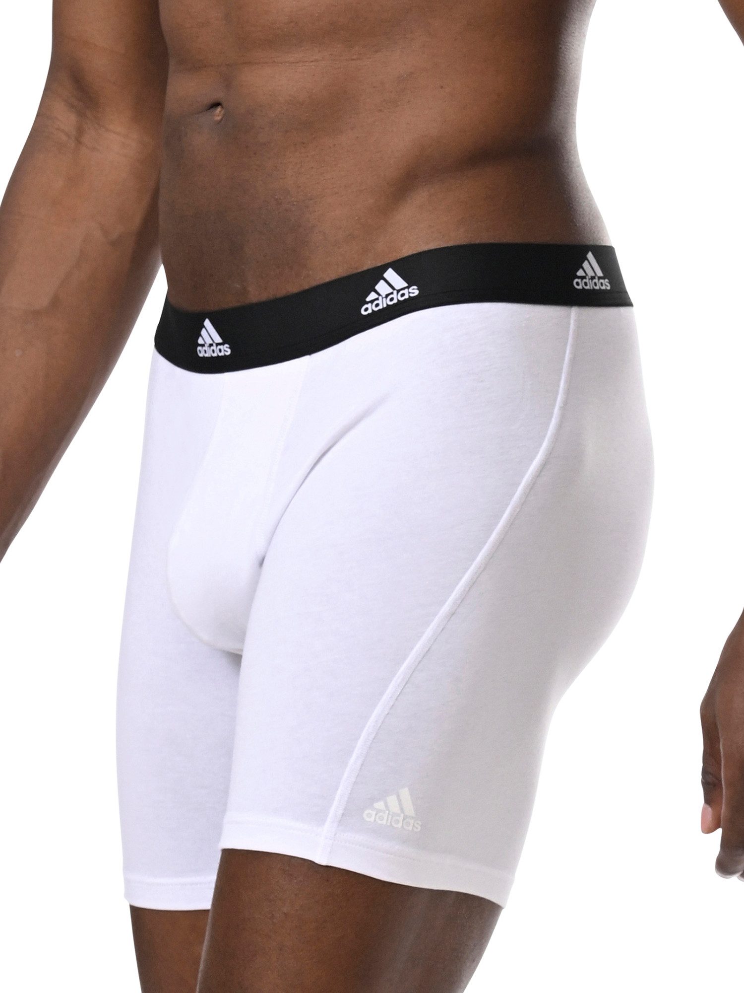 adidas Sportswear Trunk Boxer Brief mit längerem Bein - Active Flex Cotton (3-St) Boxershorts Herren Unterwäsche