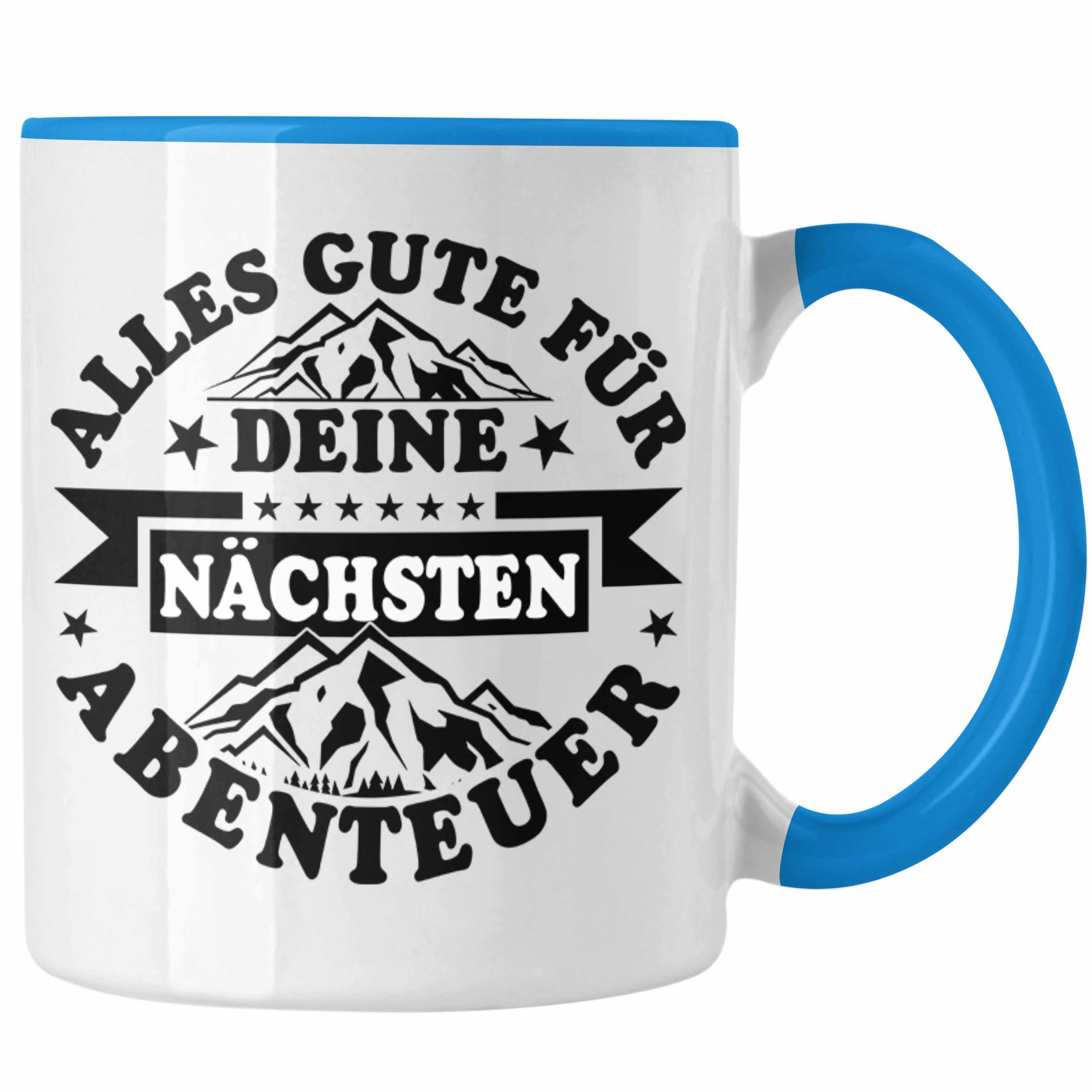 Trendation Tasse Abschied Tasse Geschenk Abschied Jobwechsel Abschiedsgeschenk Kollegin Blau