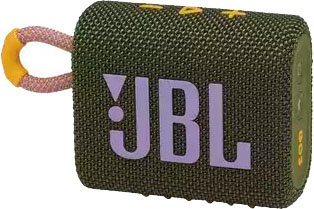 JBL GO 3 Portable-Lautsprecher (Bluetooth, 4,2 W, wasser- und staubfest),  Streaming von hochwertigem Sound, kabellos vom Smartphone oder Tablet