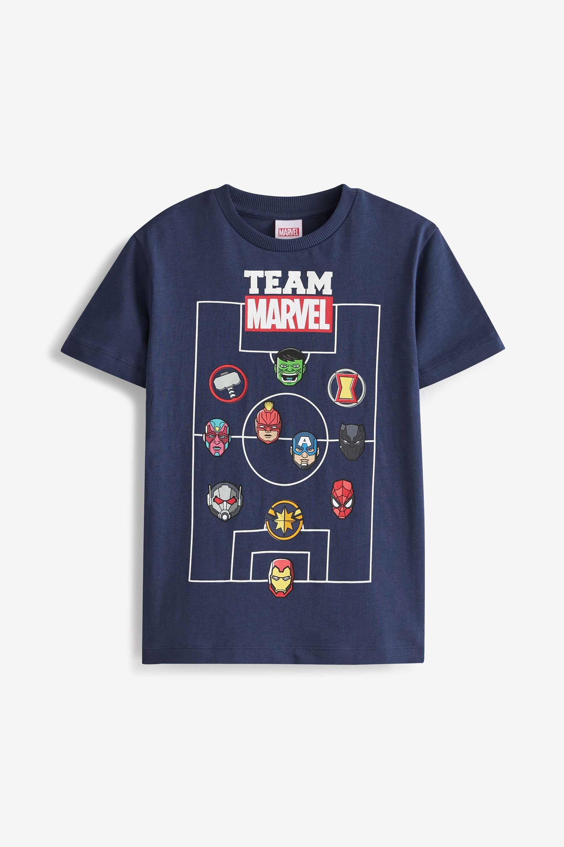 Next T-Shirt Offizielles T-Shirt Marvel Avengers (1-tlg) Navy Blue Football