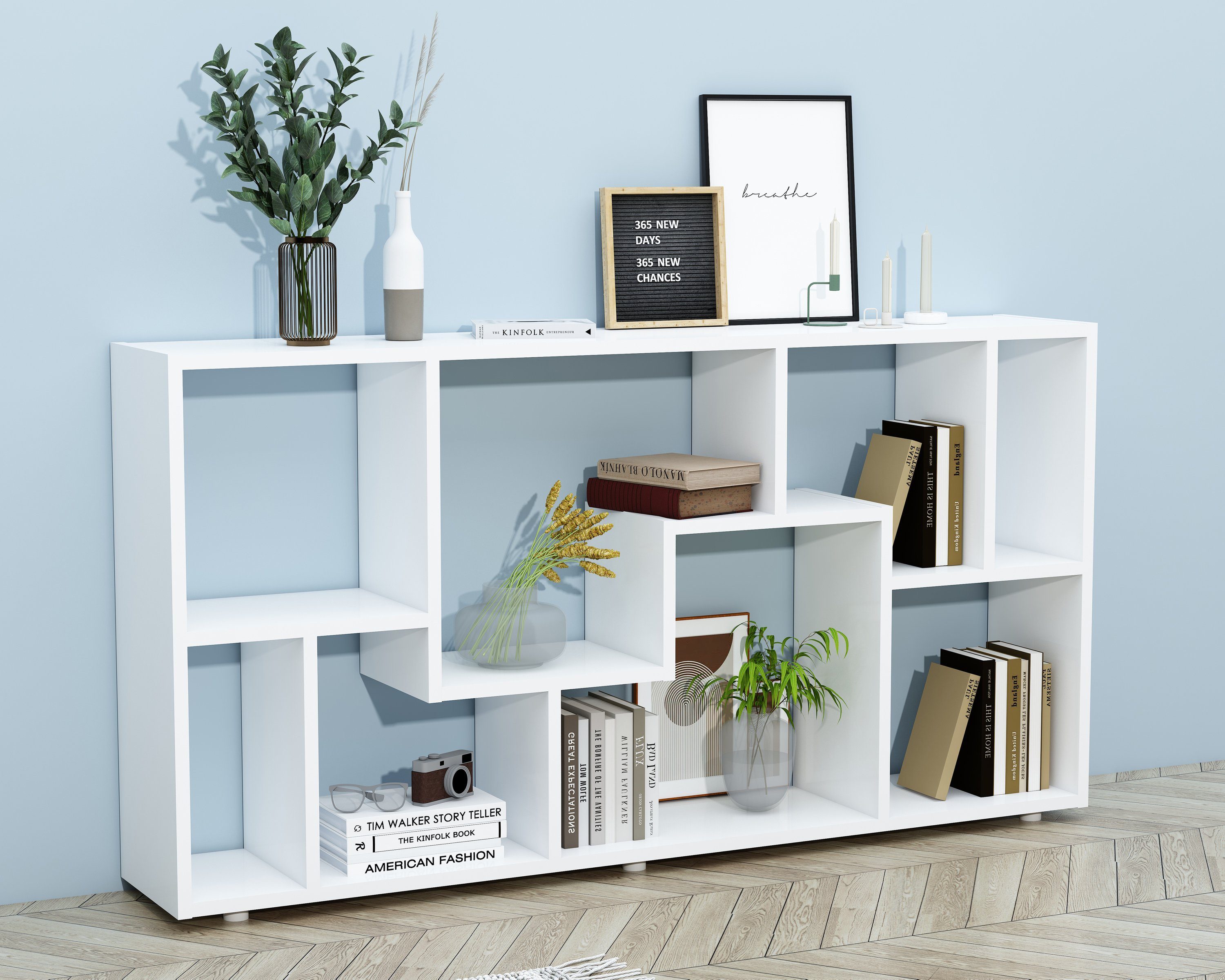 VCM Standregal Bücherregal Lanisa H. 58 x B. 116 x T. 20 cm