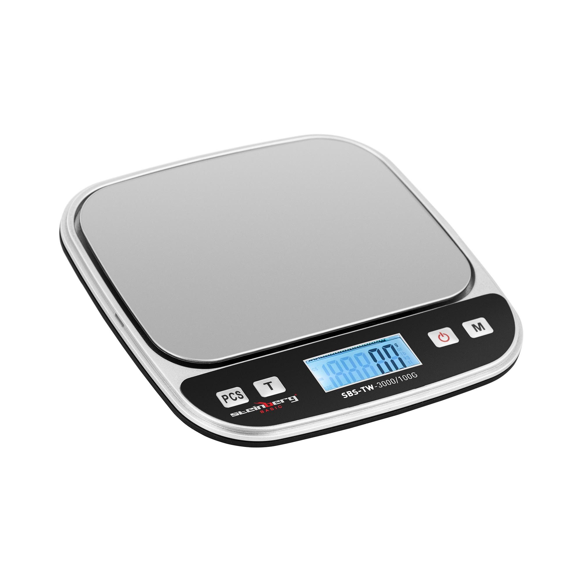 Präzisionswaage 3 kg / 0,1 g Tischwaage Digitalwaage Zählwaage Küchenwaage Briefwaage