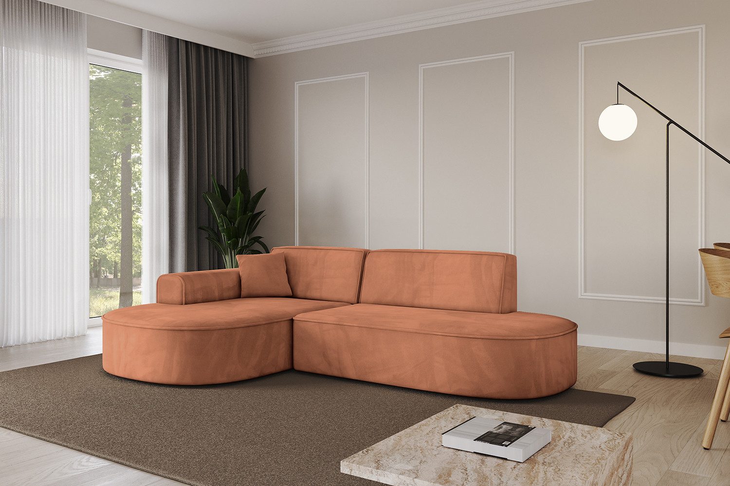 ALTDECOR Ecksofa MARI-L1, Sofa Praktische Bequeme Funktionsecke Couch L-Form Eckcouch, Corner Sofa L-Form Vielseitige Sofa Wohnlandschaft Wohnzimmer