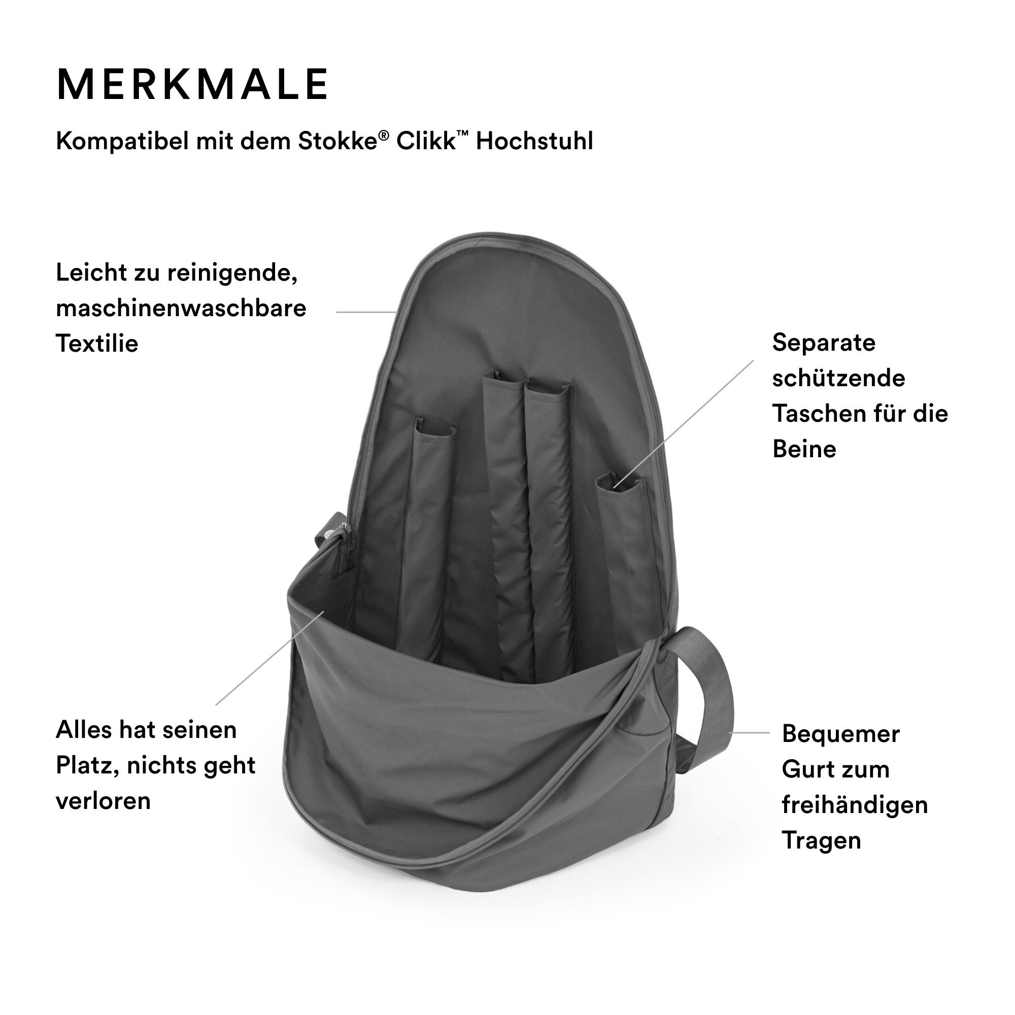 Stokke Hochstuhlauflage Clikk™ Travel Bag, (1 St)
