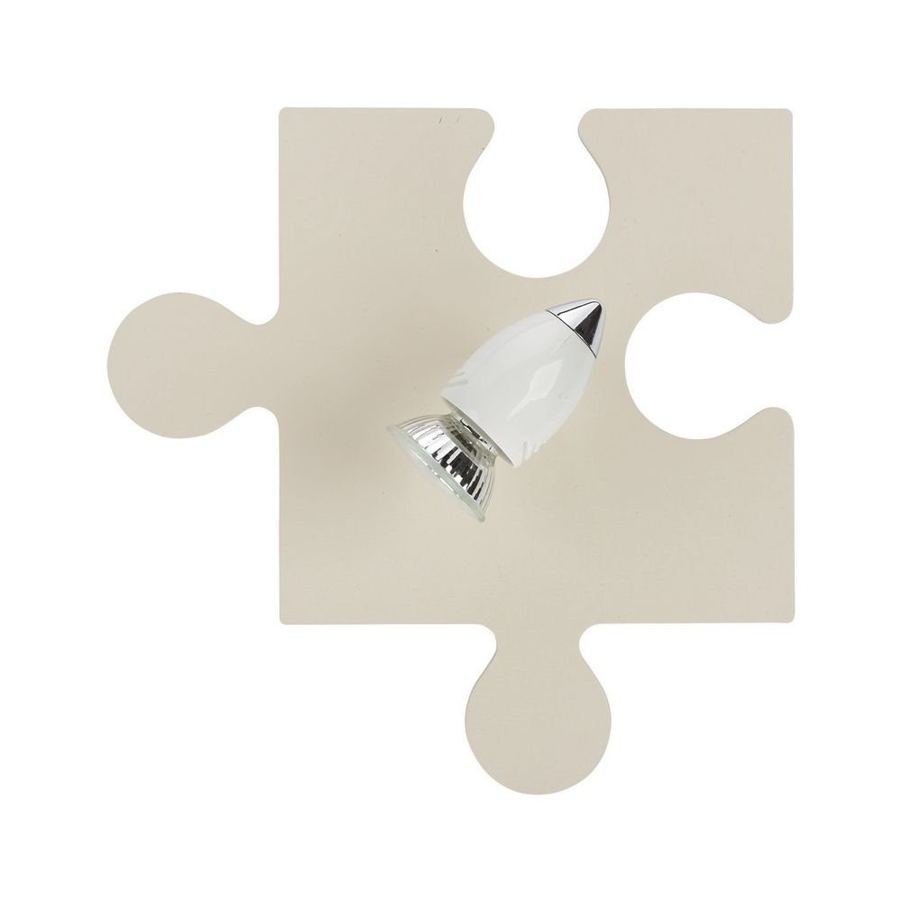 Licht-Erlebnisse Wandleuchte PUZZLE, ohne Holz Wandleuchte Wand Kinderzimmerlampe GU10 Leuchtmittel, Puzzle