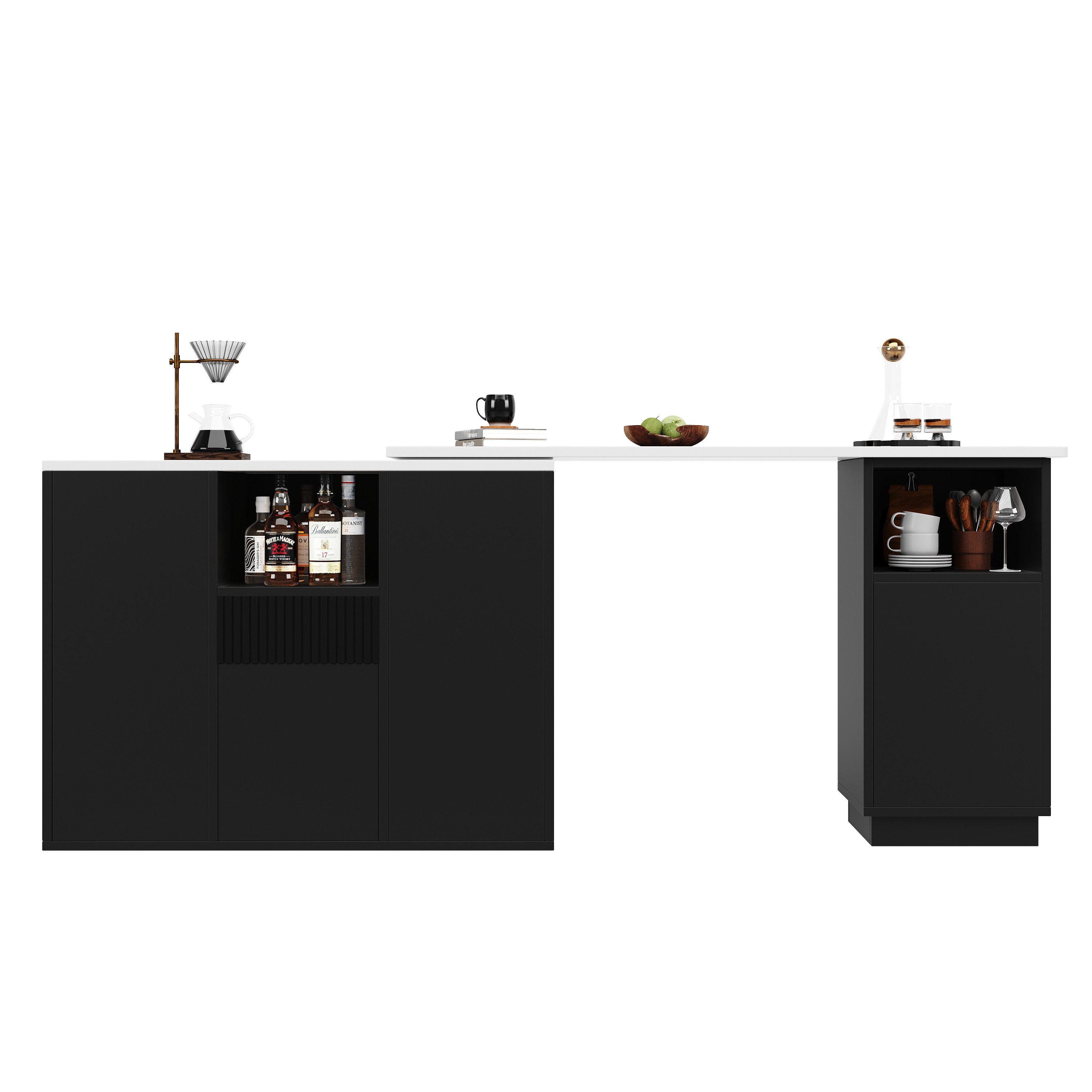 i@home Bartisch Um 360° drehbarer, Hauptkörper 198,5 x 30 x 75 cm (Bis 60 k günstig online kaufen