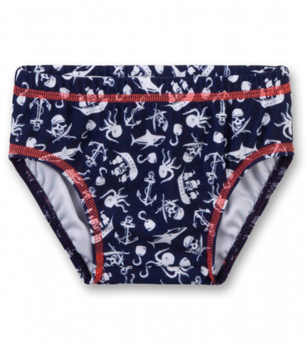 Sanetta Schwimmwindel Sanetta Baby Schwimmwindel mit Piraten-Allover-Print