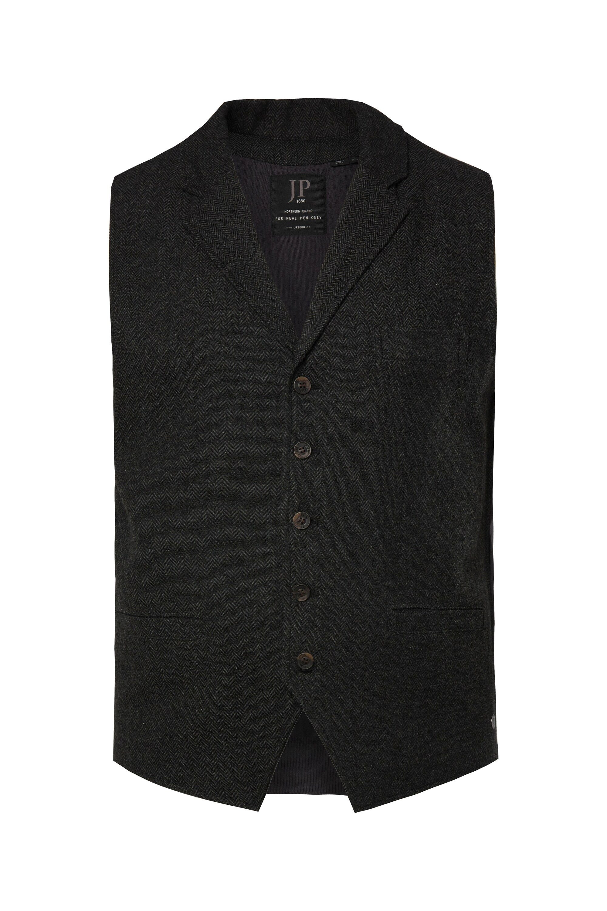 JP1880 Steppweste JP 1880 Tweed-Weste FLEXNAMIC® Revers Strickrücken günstig online kaufen