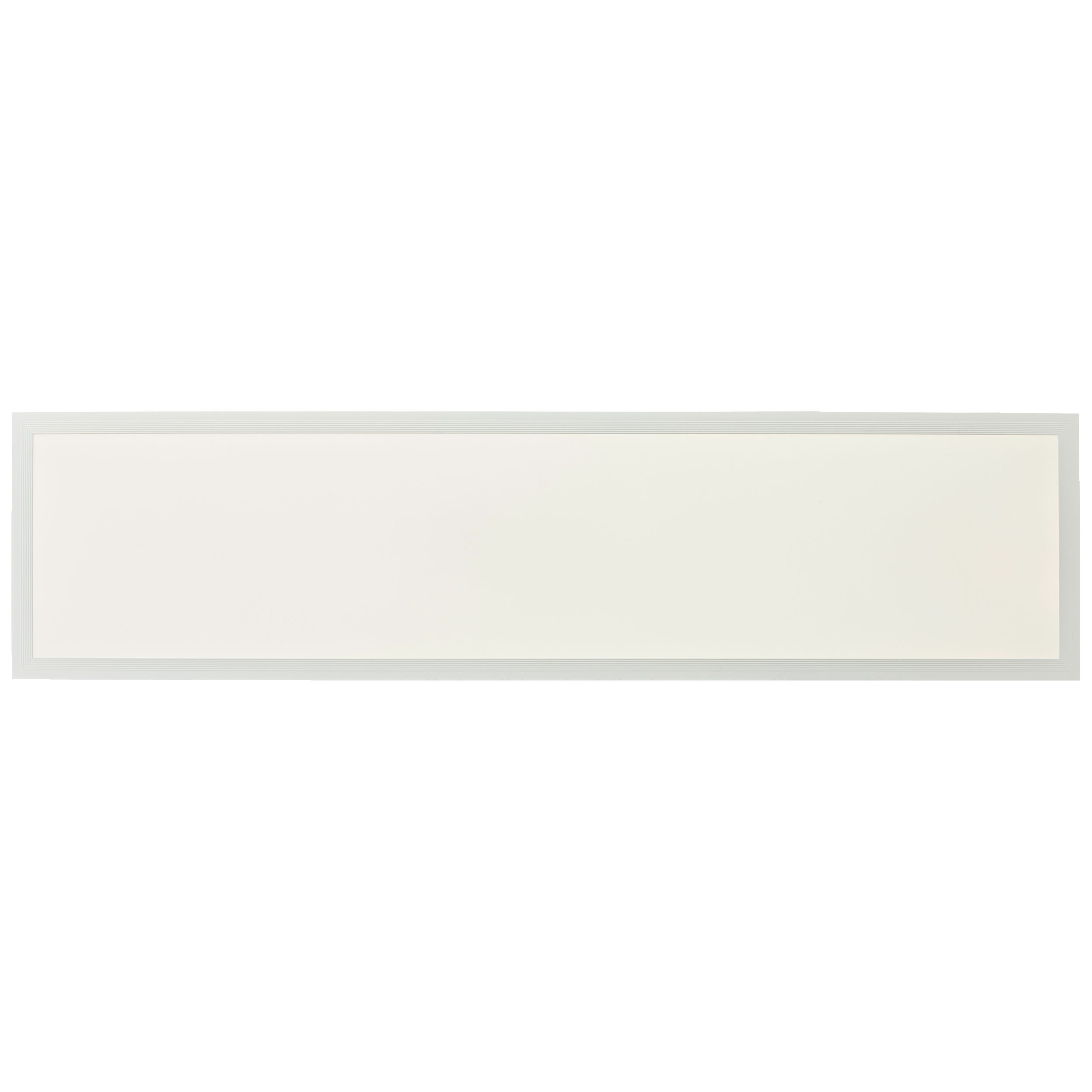 Lightbox LED Panel, LED fest integriert, Neutralweiß, LED Deckenaufbau-Paneel, 100 x 25 cm, 2700 lm, 4000 K, Aluminium, weiß