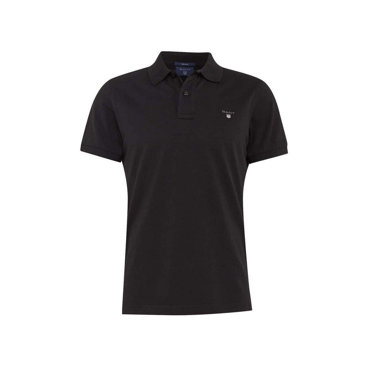 (1-tlg) T-Shirt Gant Black fit schwarz regular