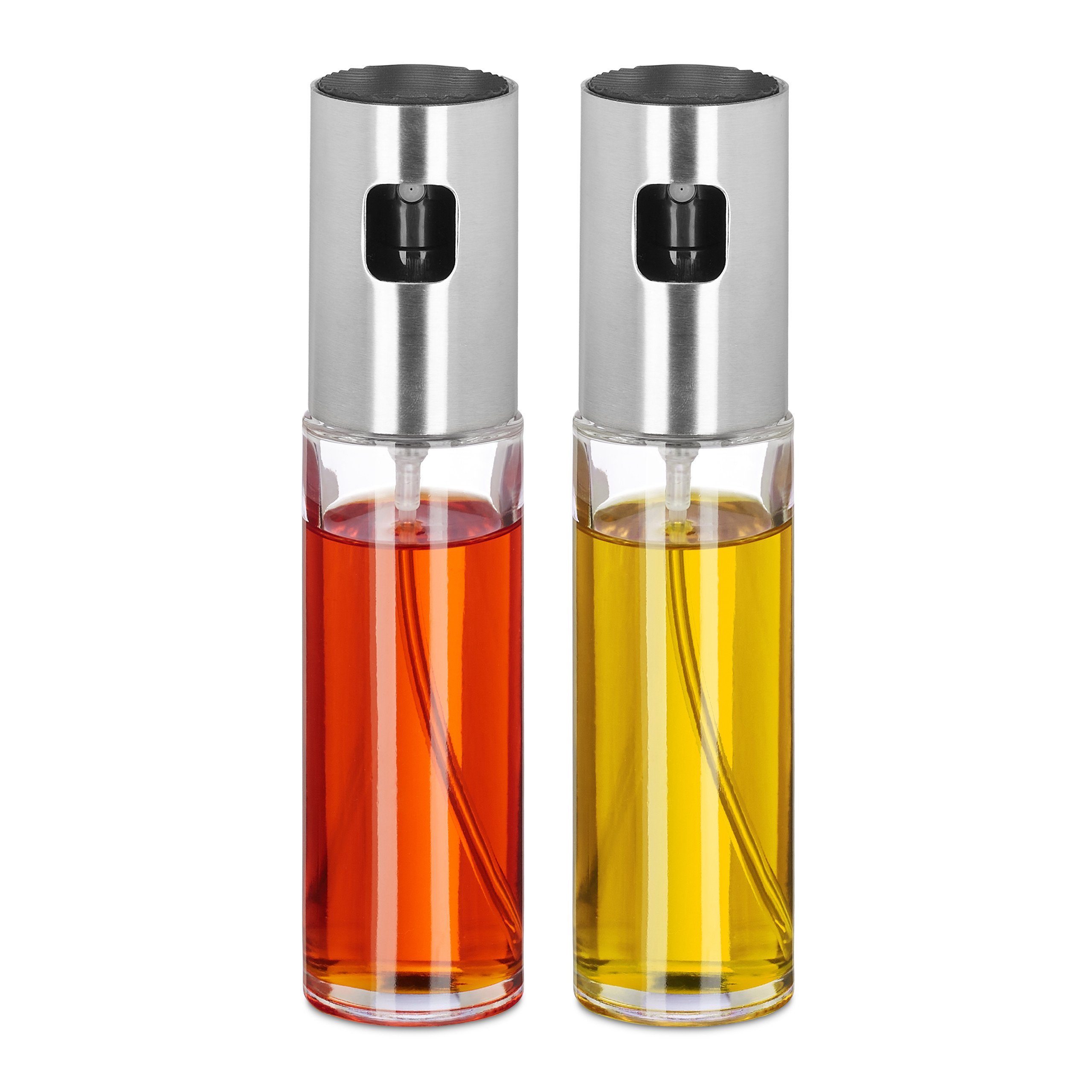 relaxdays Menage-Set Essig- und Ölsprüher Set 100 ml, (2-tlg)