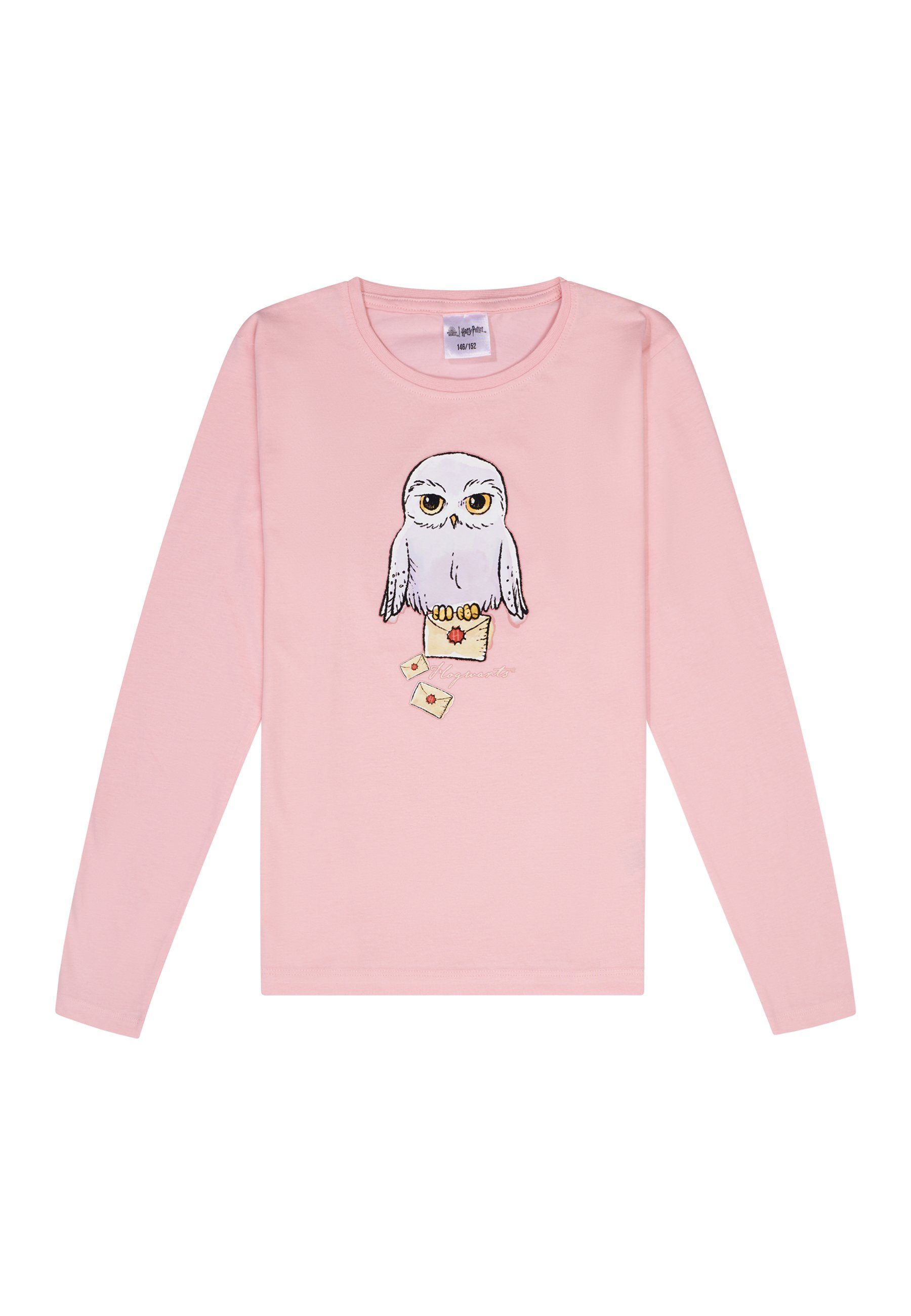 Langarmshirt Harry Potter Hedwig Kinder Mädchen Langarm T-Shirt Longsleeve