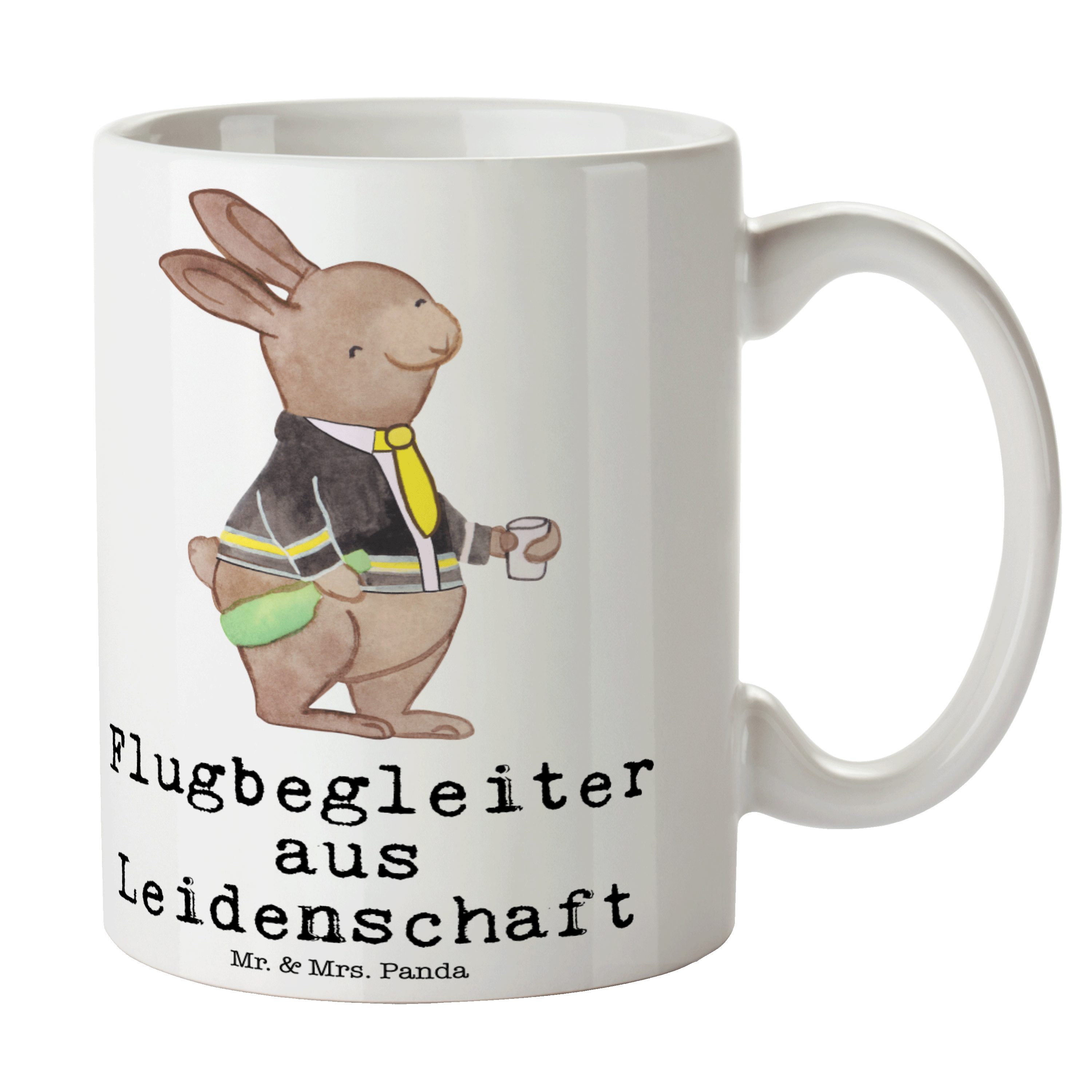 Panda Tasse Rente, Geschenk Mrs. Mr. & Leidenschaft Weiß - Tas, Flugbegleiter Keramik Geschenk, - aus