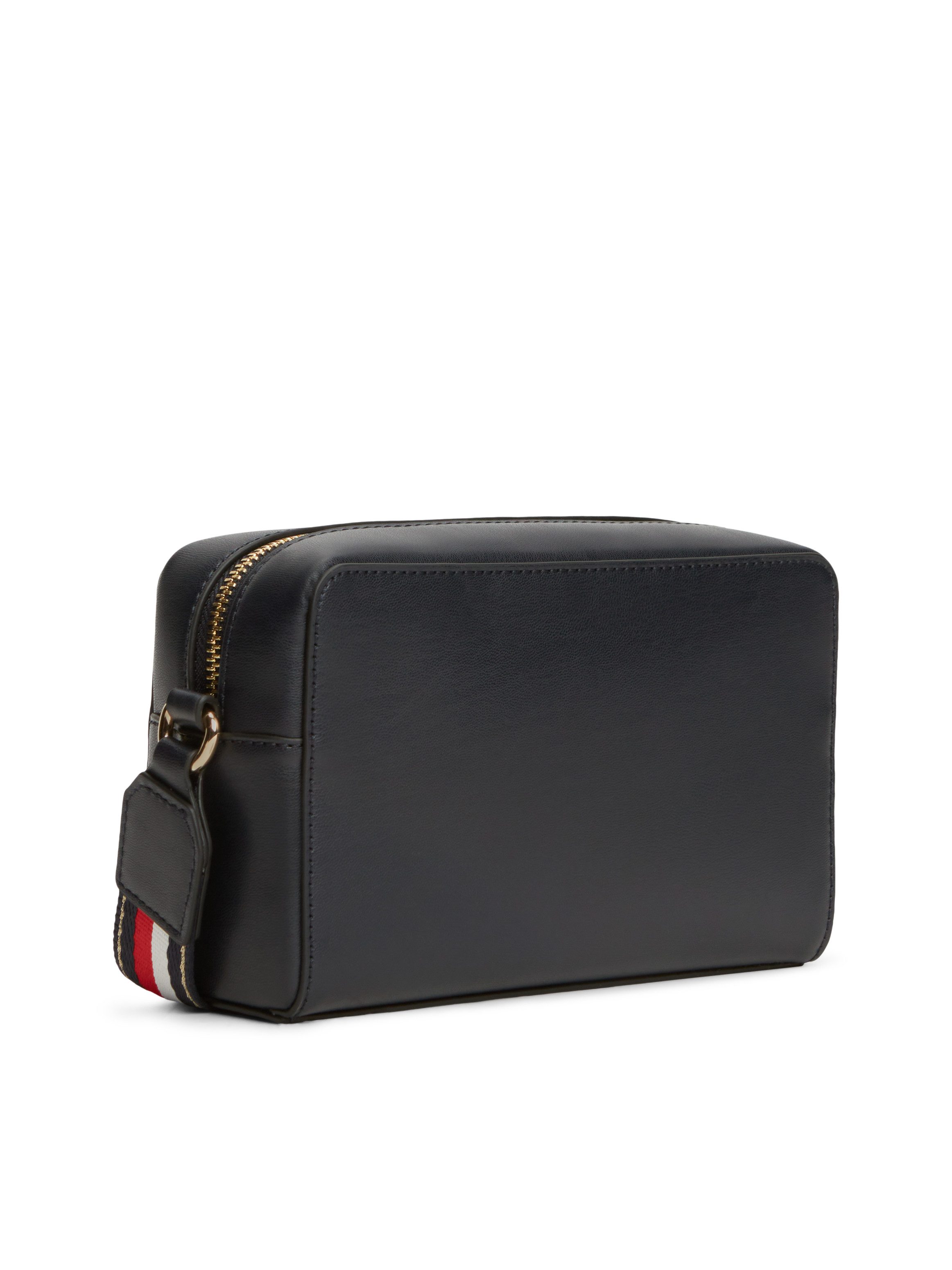 Tommy Hilfiger Mini Bag TH JOY CAMERA BAG CORP, Unisex Schultertasche, Umhängetasche mit gestreiftem Schulterriemen
