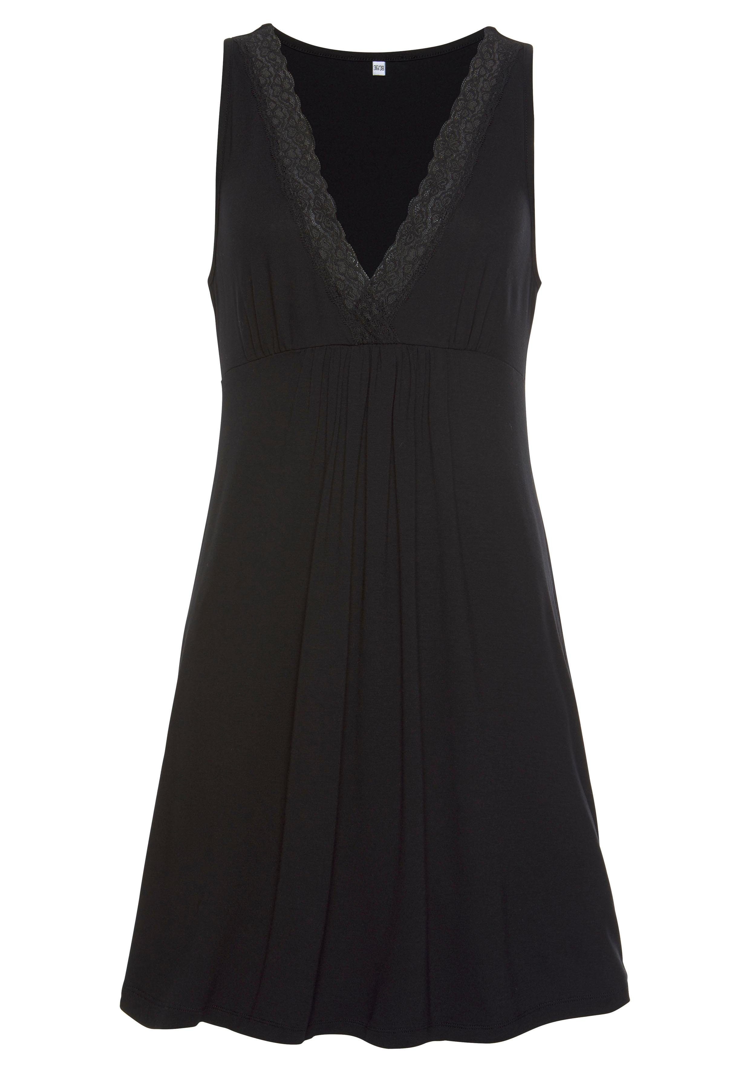 LASCANA Nachthemd mit eleganter elastischer Spitze. € 29,99