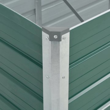 DOTMALL Hochbeet Garten-Hochbeet Verzinkter Stahl 320x80x77 cm Grün Grau