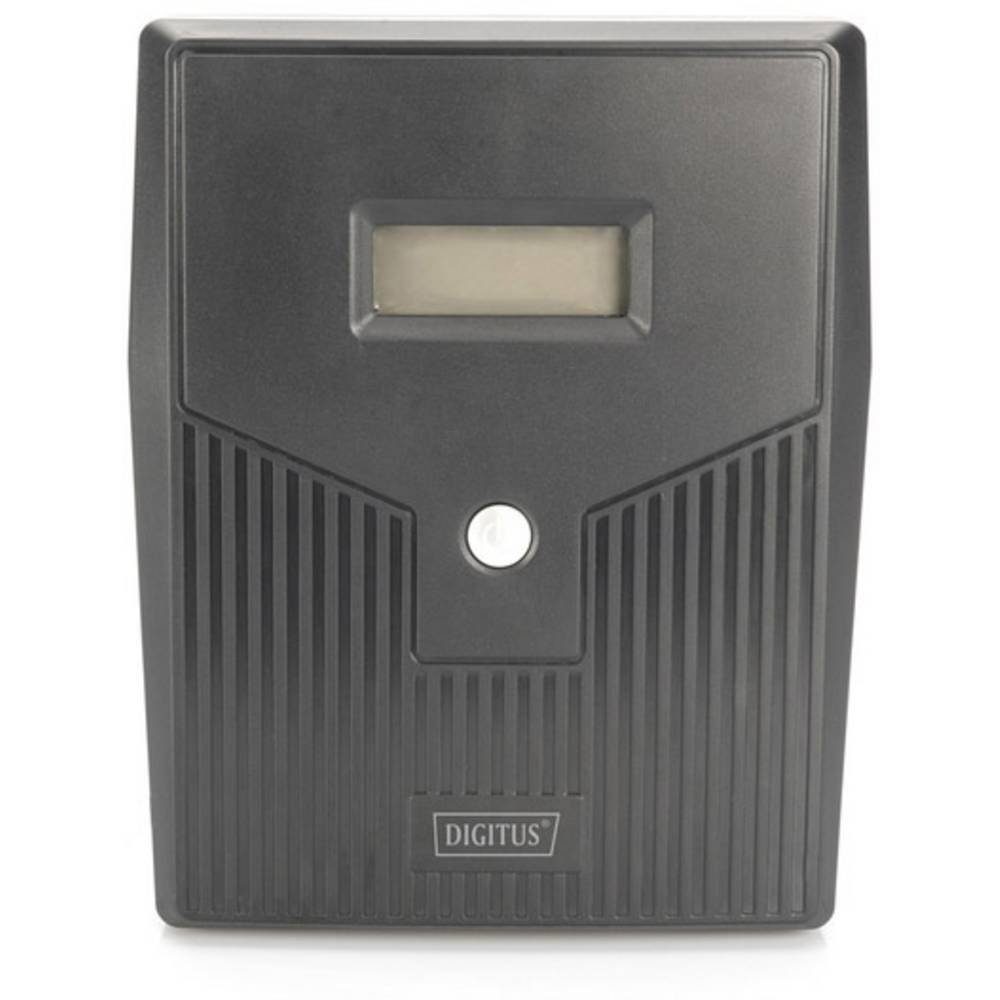 Digitus USV-Anlage x2, USB-Anschluss Line-Interactive Alarm, Serieller Anschluss, USV, 1000VA/600W LC-Display, 12V/7Ah