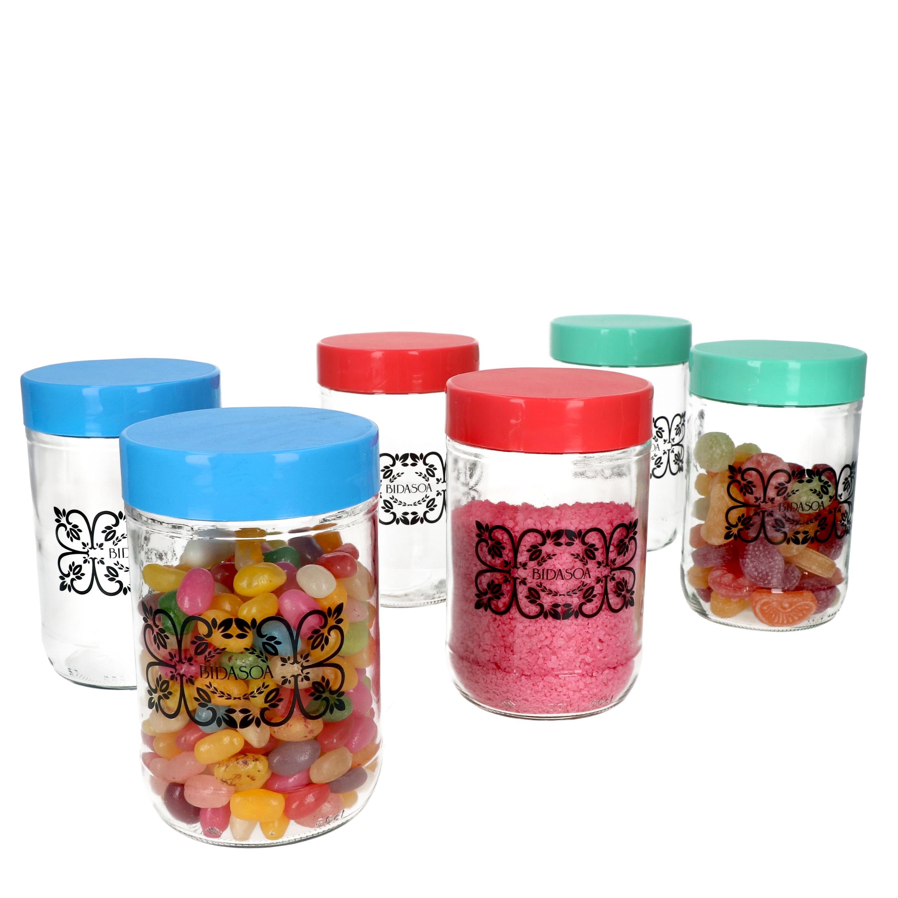 660ml, MamboCat Glas Set Ida 6er Aufbewahrungsglas Vorratsglas