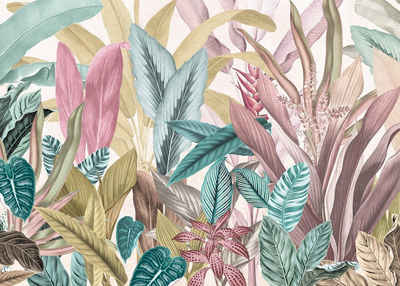 Komar Fototapete »Mathilda«, glatt, Wald, floral, (Packung, 1 St), Größe: 350 x 250 cm (Breite x Höhe), Deutsches Qualitätsvlies (150 g/m)