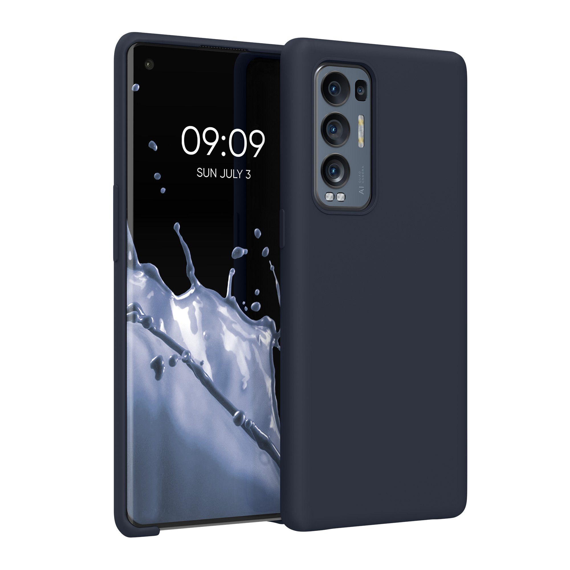 kwmobile Handyhülle Handyhülle für Oppo Find X3 Neo Hülle, Weiches Handy Silikon Case - Schutzhülle Cover