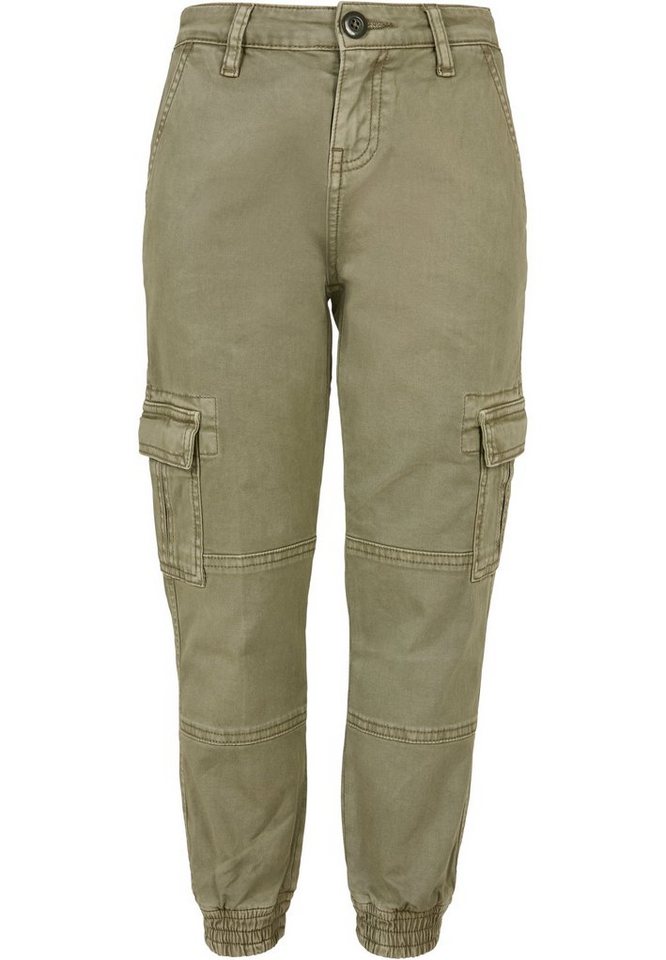 URBAN CLASSICS Cargohose Herren Boys Washed Cargo Twill Jogging Pants  (1-tlg)