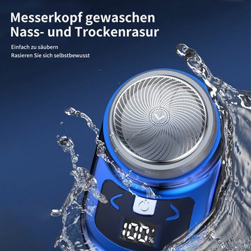 Welikera Elektrorasierer 3W Intelligenter Rasierer Mit Digitalanzeige,Kompakter,Wasserfester