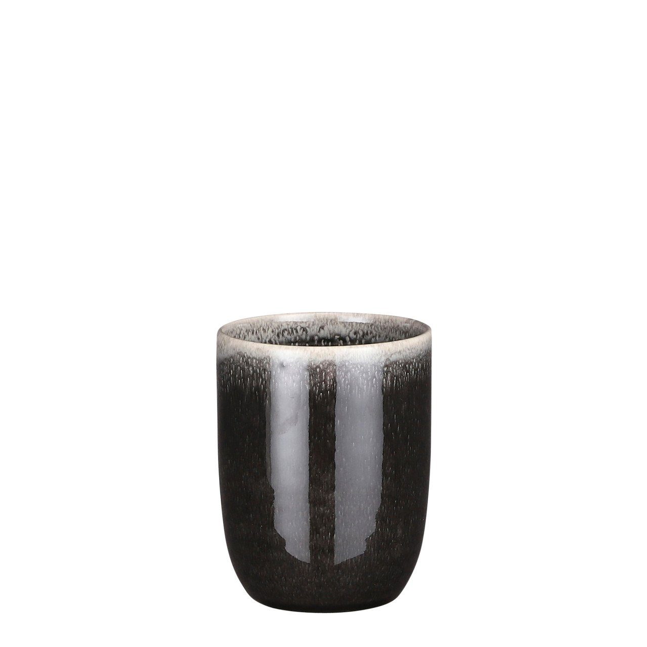 Becher Mica Becher Tabo schwarz, 10 cm x 7,5 cm