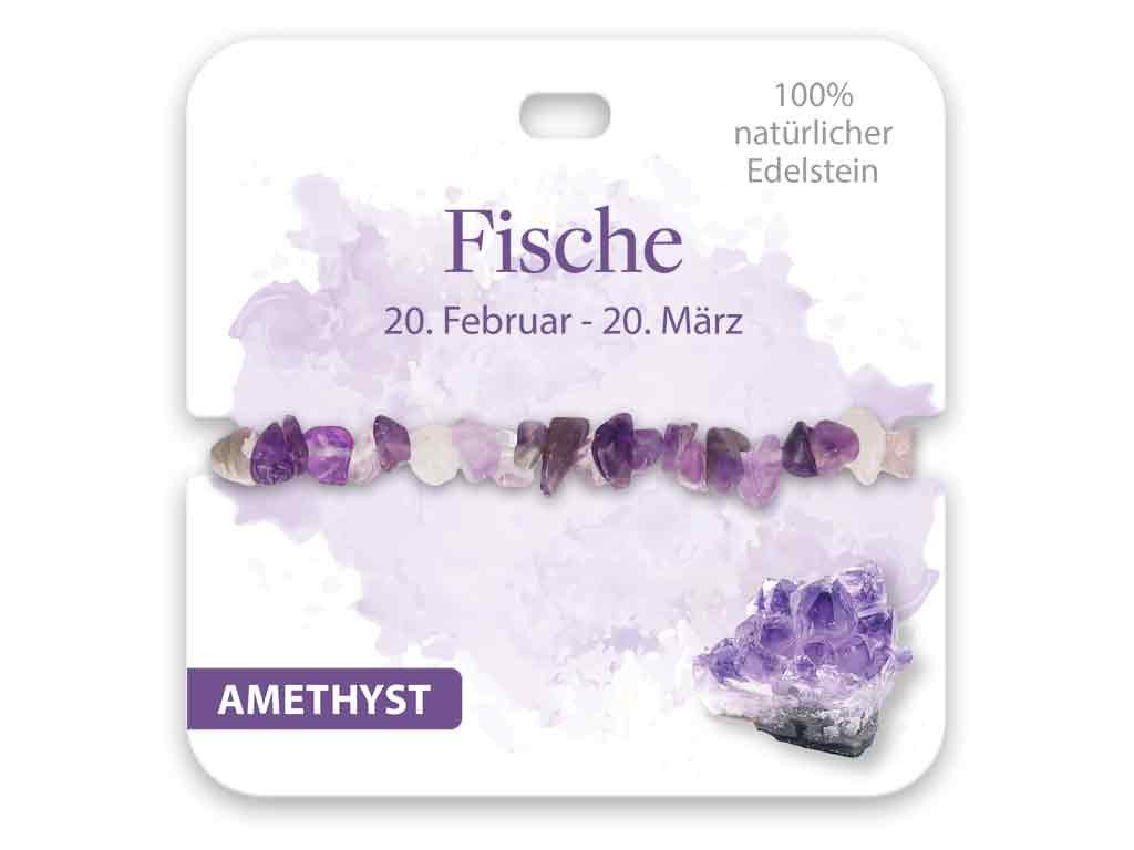 bb Klostermann Armband BB Klostermann Edelstein Armband Amethyst Sternzeichen Fische