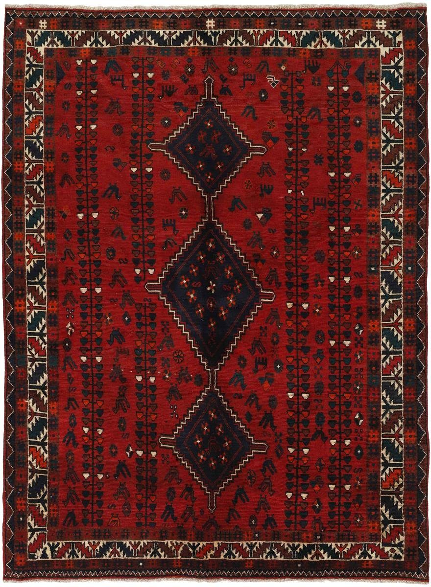 Orientteppich Shiraz Höhe: Nain 185x257 Perserteppich, 10 Handgeknüpfter mm Trading, / rechteckig, Orientteppich