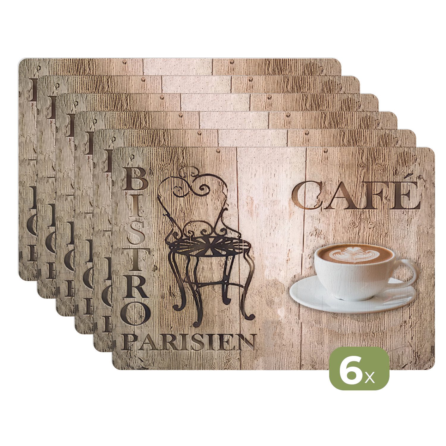 MuchoWow Platzset Bistro Parisien - Café günstig online kaufen