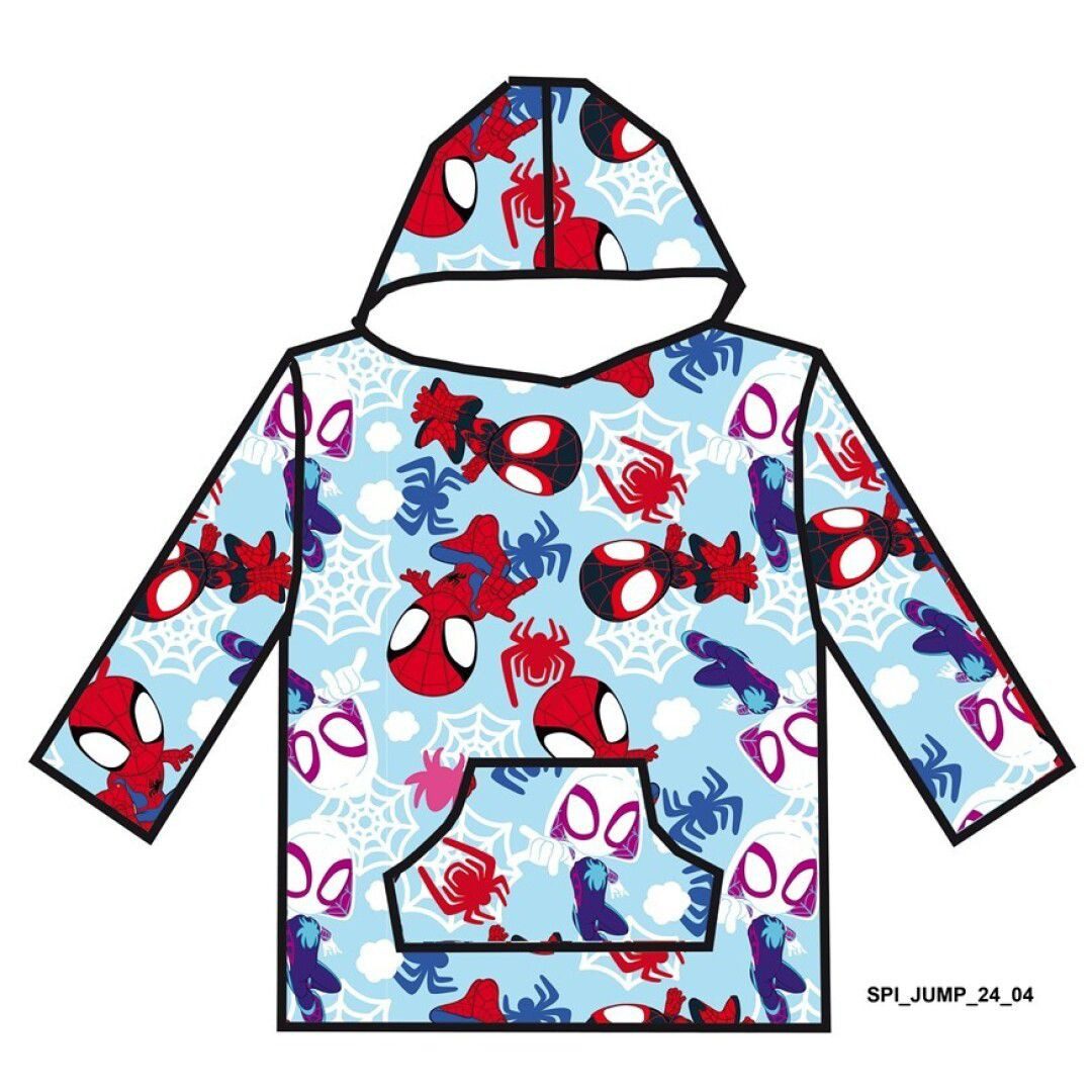 Spiderman Sweatponcho Spiderman Spidey Hoodie Decke Warme Kapuzendecke für Kinder One Size (1-tlg)