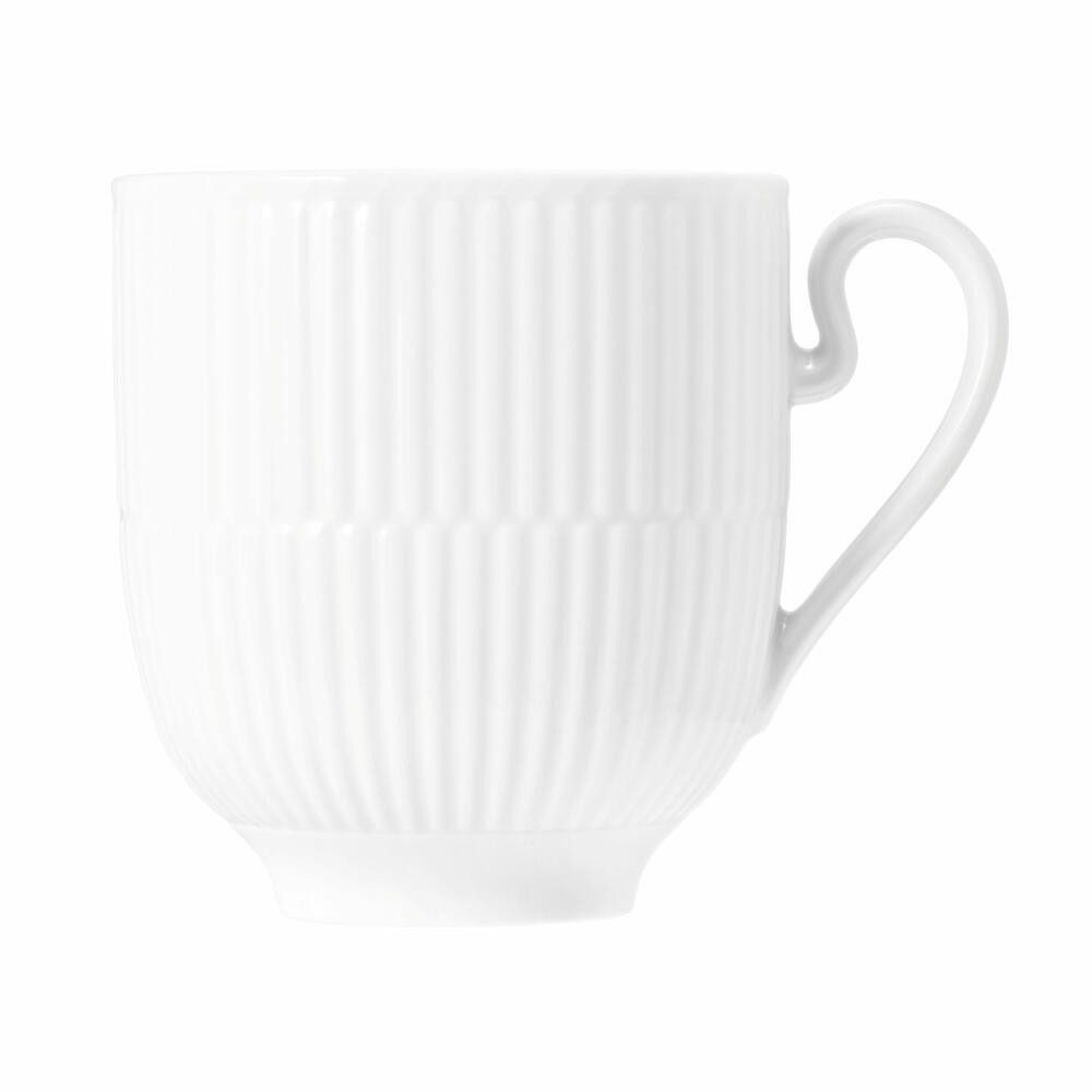 Königlich Tettau Becher Amina mit Henkel Weiß 350 ml, Porzellan