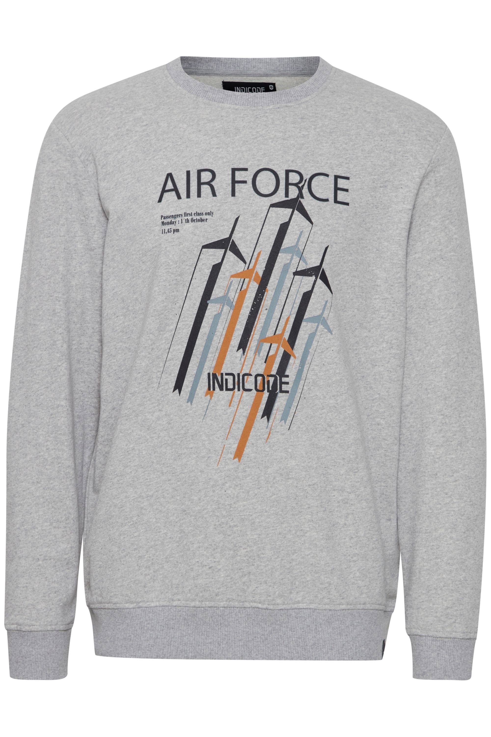 (913) 55582MM Indicode IDForz Light Mix Sweatshirt Grey