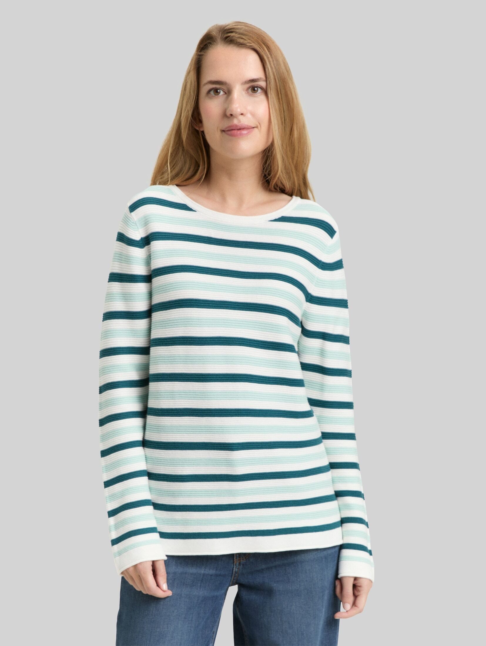 TOM TAILOR Strickpullover Pullover & Strickjacken Strickpullover aus Baumwolle