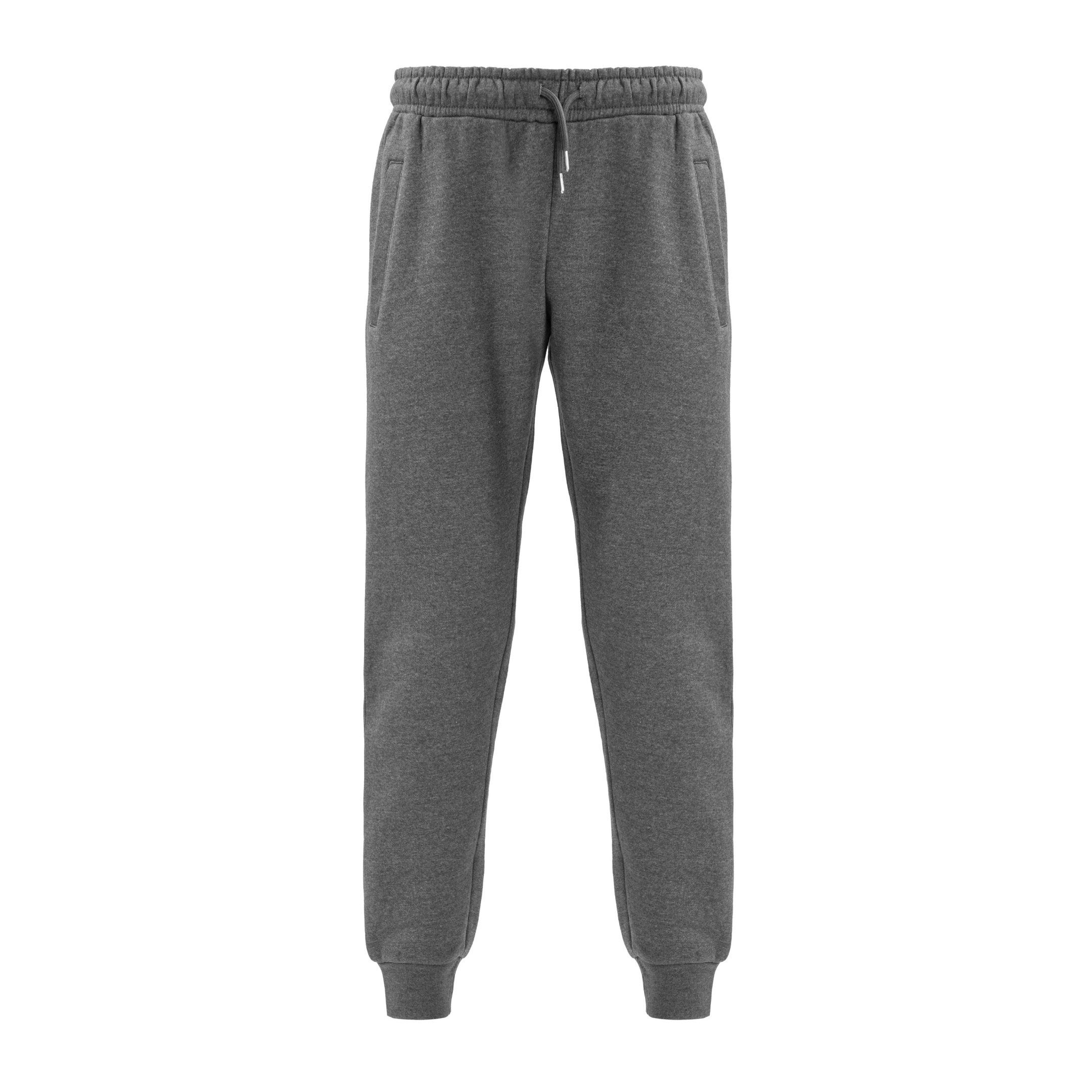 Hometex Premium Textiles Jogginghose Jogginghose mit Bündchen, Basic Unisex Jogger aus Baumwolle & Polyester, Ideal als Freizeithose, Trainingshose, Sporthose Anthrazit, 60% Baumwolle & 40% Polyester