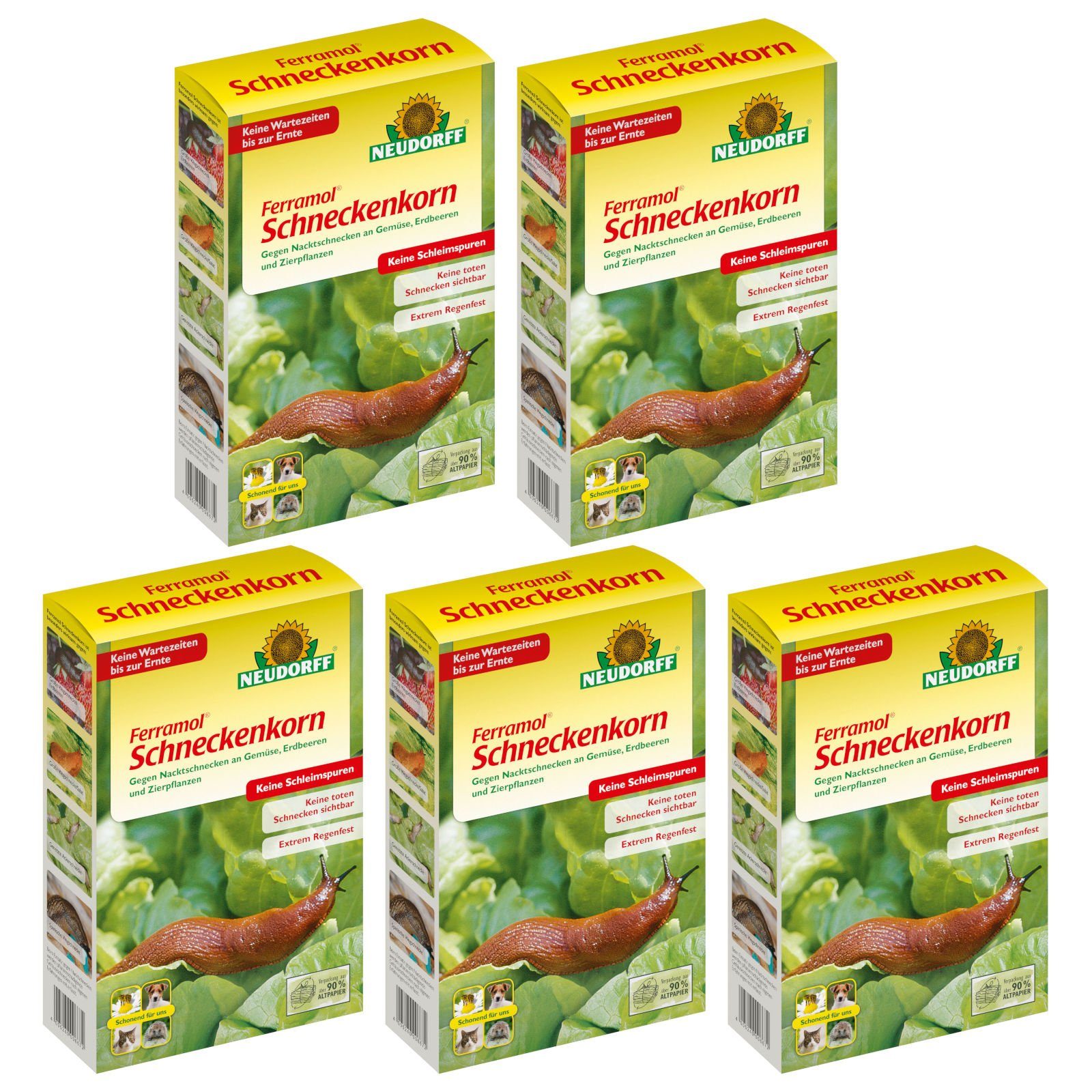 Neudorff Schneckenkorn Ferramol Schneckenkorn - 5x 2 kg