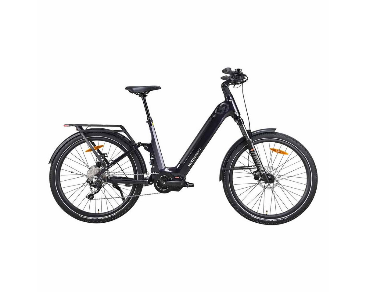 Thumbnail - VECOCRAFT E-Bike Trekkingrad ARTEMIS 12.8AH, 10 Gang Shimano, mittelmotor, 615 Wh