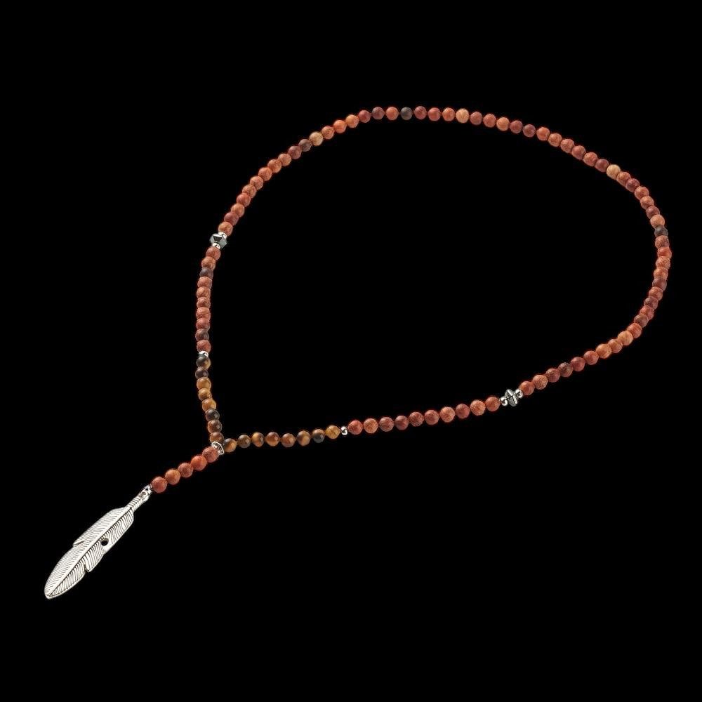 Eden Stone Kette mit Anhänger Holzperlen günstig online kaufen