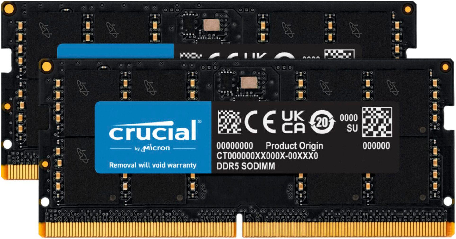 64 GB Kit (32 GB x 2) DDR5-4800 SODIMM Laptop-Arbeitsspeicher