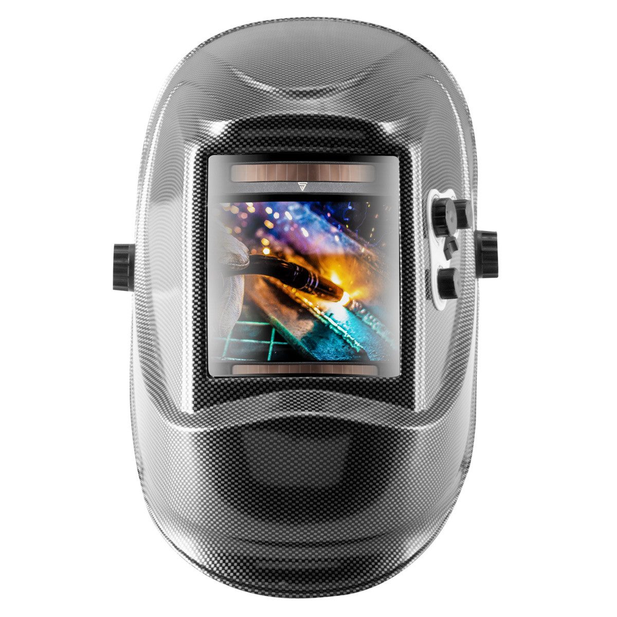 STAHLWERK Schweißhelm ST-950XC REAL COLOUR Vollautomatik Schweißhelm (Packung), mit 3 in 1 Funktion Optische Klasse 1/1/1/1, extra großes Sichtfeld