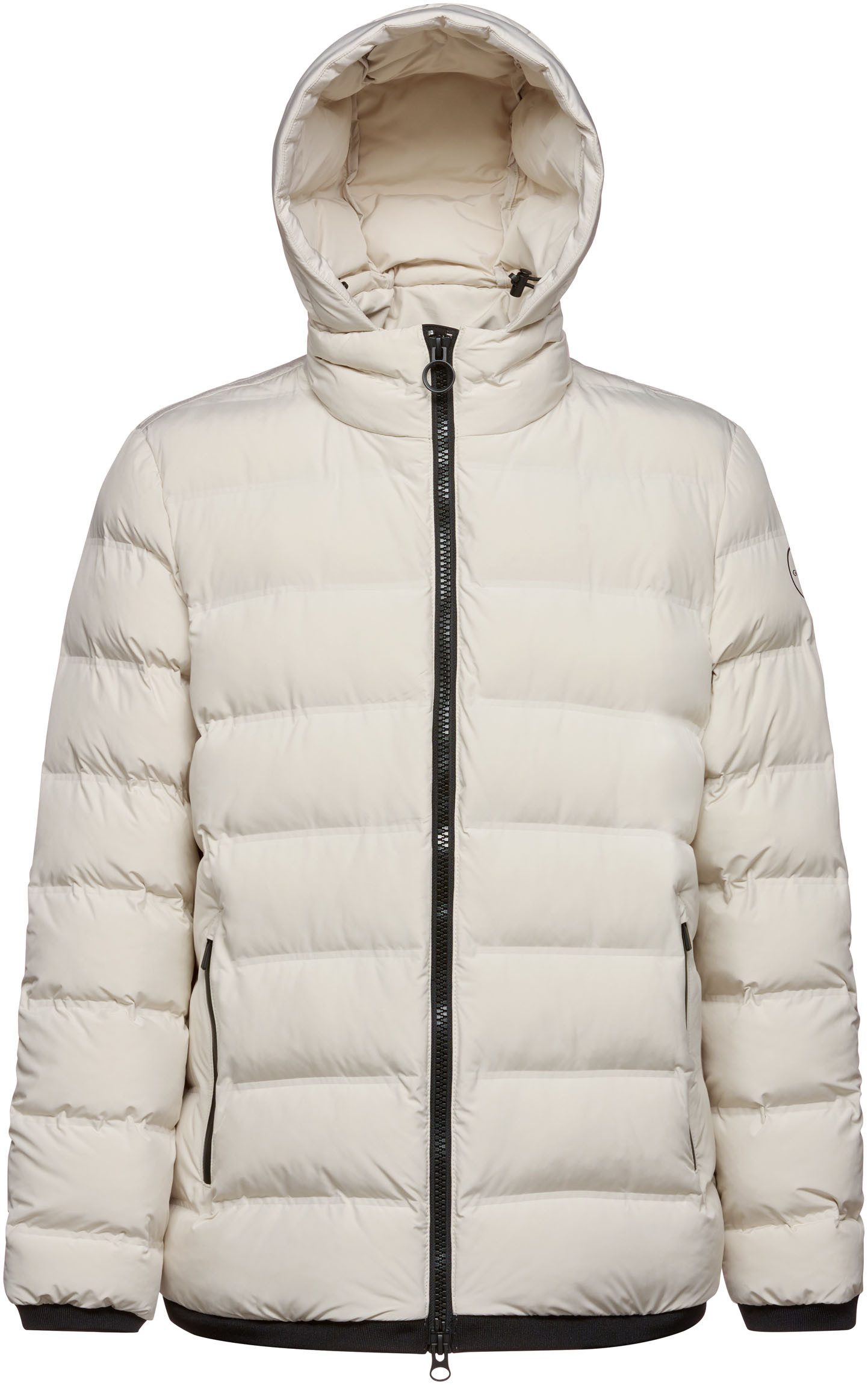 Geox Steppjacke SPHERICA mit kontrastfarbenen Details, Reißverschluss, Taschen, Kapuze