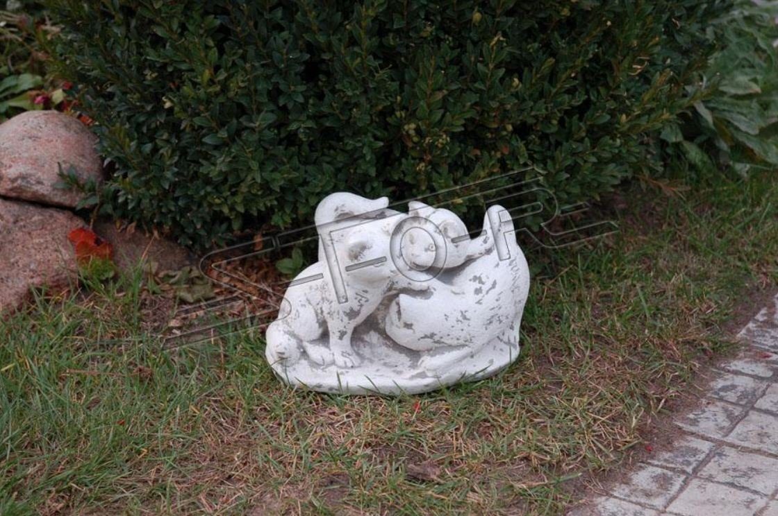Skulptur Terrasse Deko Stein 103003 Figur Dekoration Figuren Garten Katze JVmoebel Skulptur Statue