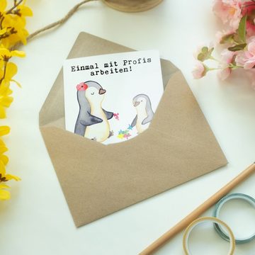 Mr. & Mrs. Panda Grußkarte Sozialpädagogin Leidenschaft - Weiß - Geschenk, Karte, Geburtstagskar, Matte Innenseite